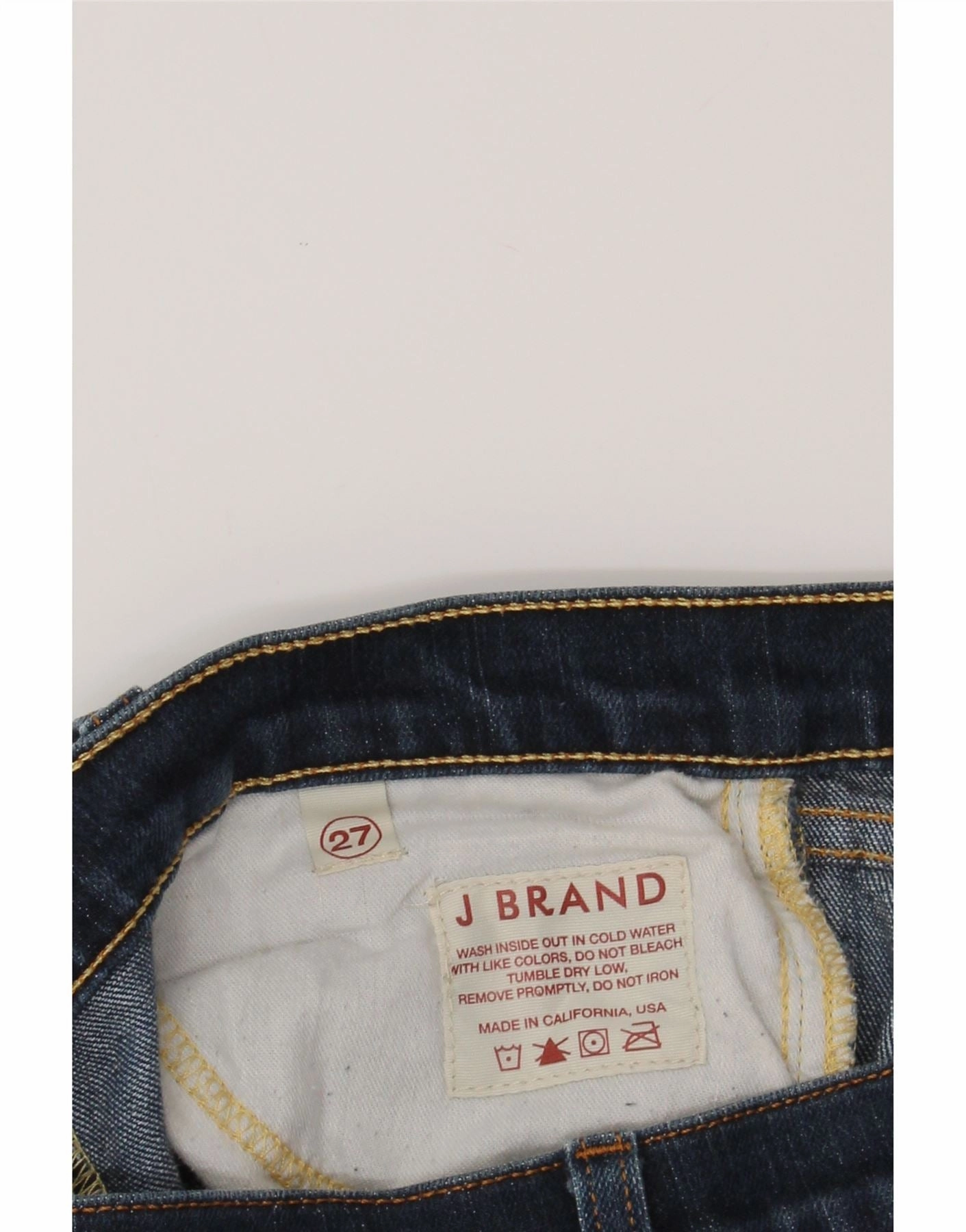 J BRAND Womens Bootcut Jeans W27 L32 Navy Blue Cotton