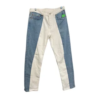 Jeans Boyfriend By Levis In Blue & White, Size:4