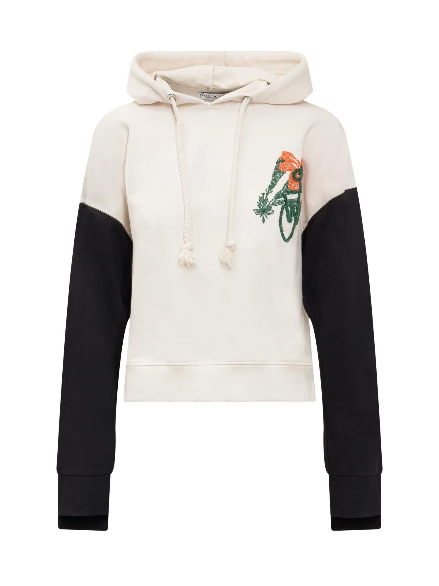 JW Anderson Relaxed-Fit Cropped Hoodie