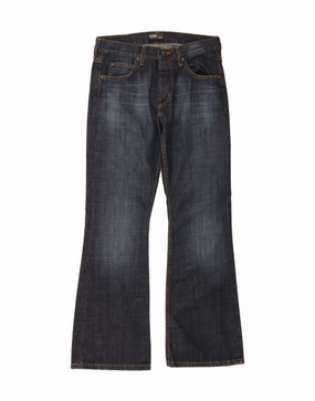LEE Womens Denver Bootcut Jeans W31 L30 Navy Blue Cotton