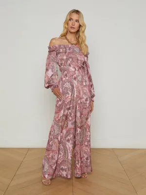 Lillian Satin Wide-Leg Pant
