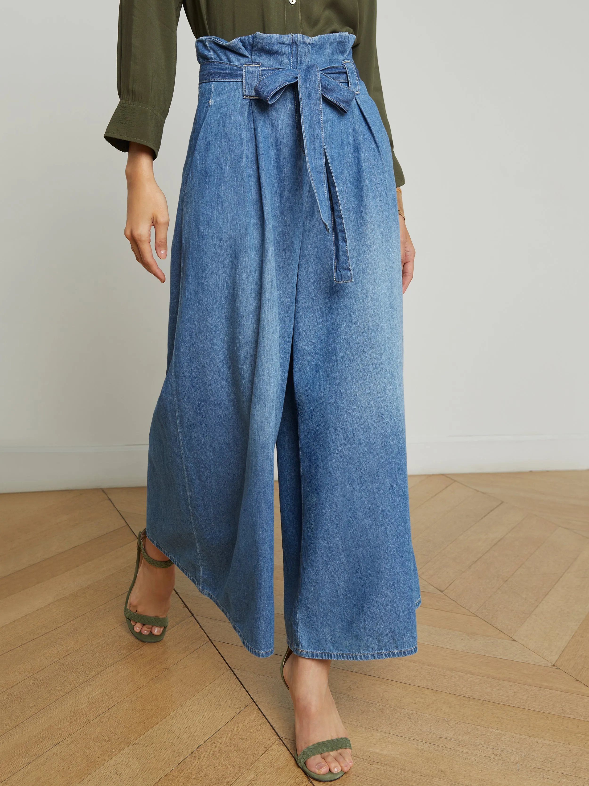 Lowen Cropped Wide-Leg Jean