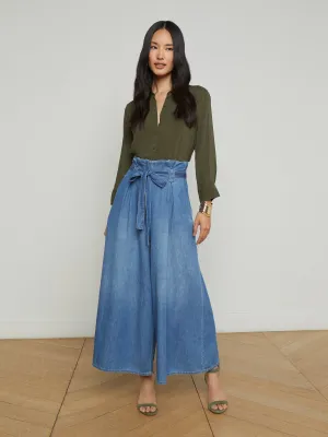 Lowen Cropped Wide-Leg Jean