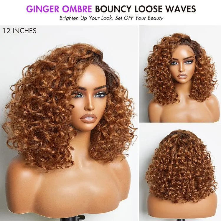 Luvme Hair Mature Bouncy Left C Part Loose Wave Glueless Minimalist HD Lace Wig Pre Cut Lace