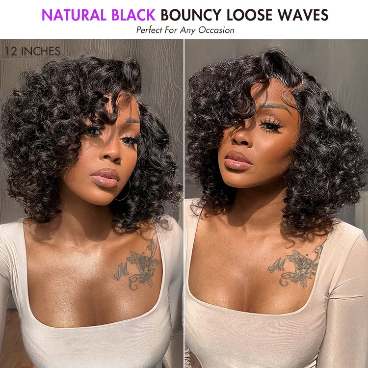Luvme Hair Mature Bouncy Left C Part Loose Wave Glueless Minimalist HD Lace Wig Pre Cut Lace