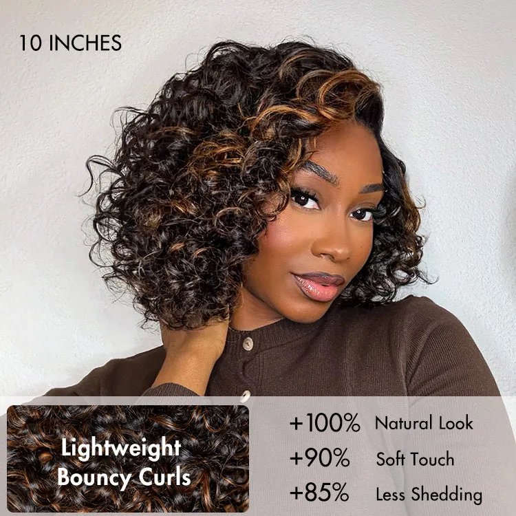 Luvme Hair Mature Bouncy Left C Part Loose Wave Glueless Minimalist HD Lace Wig Pre Cut Lace