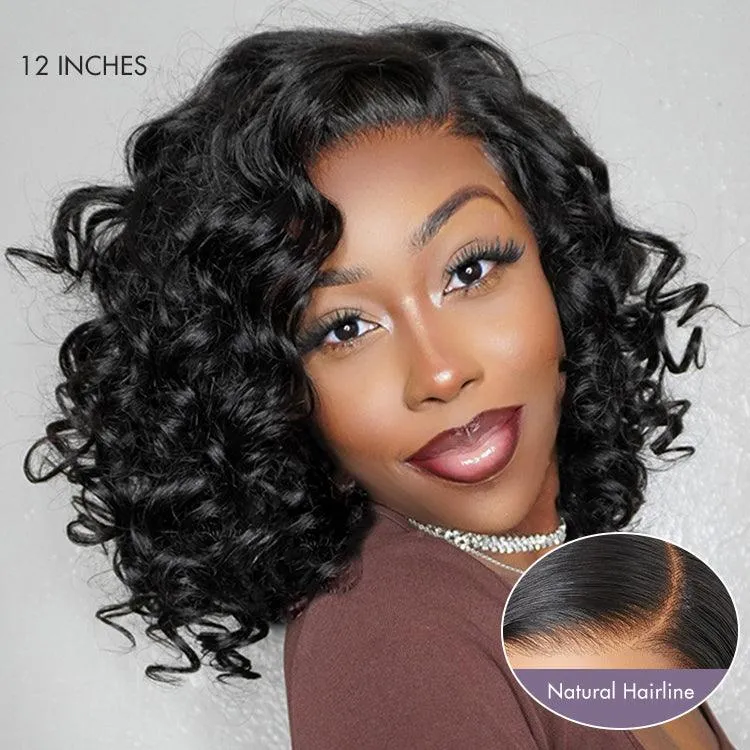Luvme Hair Mature Bouncy Left C Part Loose Wave Glueless Minimalist HD Lace Wig Pre Cut Lace