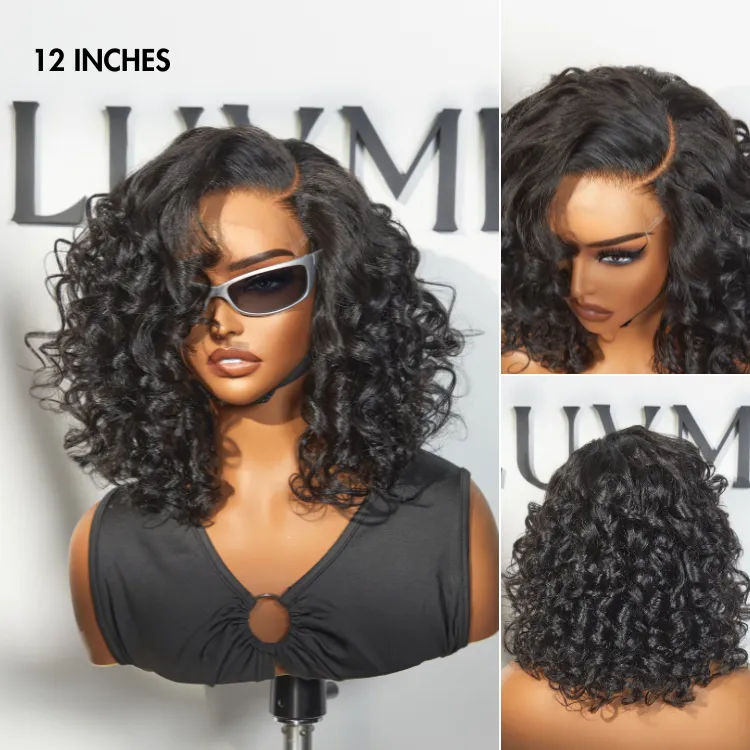 Luvme Hair Mature Bouncy Left C Part Loose Wave Glueless Minimalist HD Lace Wig Pre Cut Lace