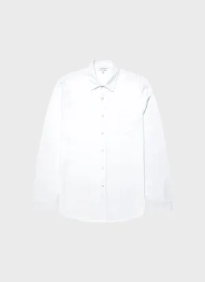 Men's Piqué Shirt in White