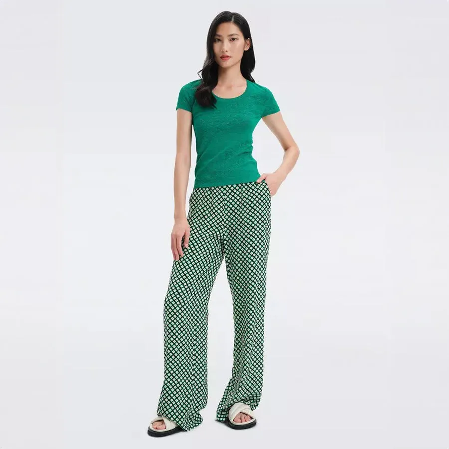 Montreal Pants in Tiny Painted Cube Indian Green