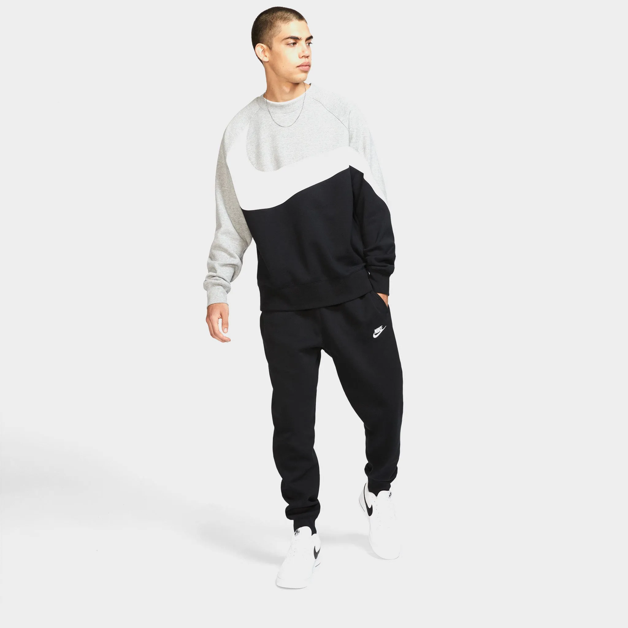 Nike Club Fleece Joggers Black / Black - White