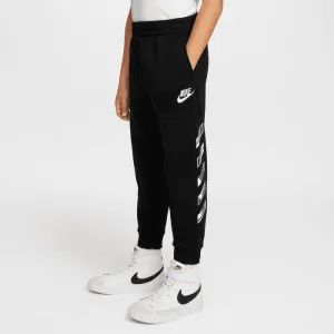 NIKE KID'S OUTSIDE THE LINE FRENCH TERRY BLACK TRACKPANT