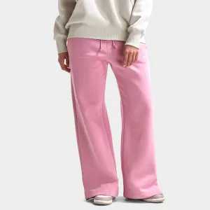 Nike Sportswear Women's Phoenix Fleece High Waisted Wide Leg Tracksuit Bottoms Elemental Pink / Sail