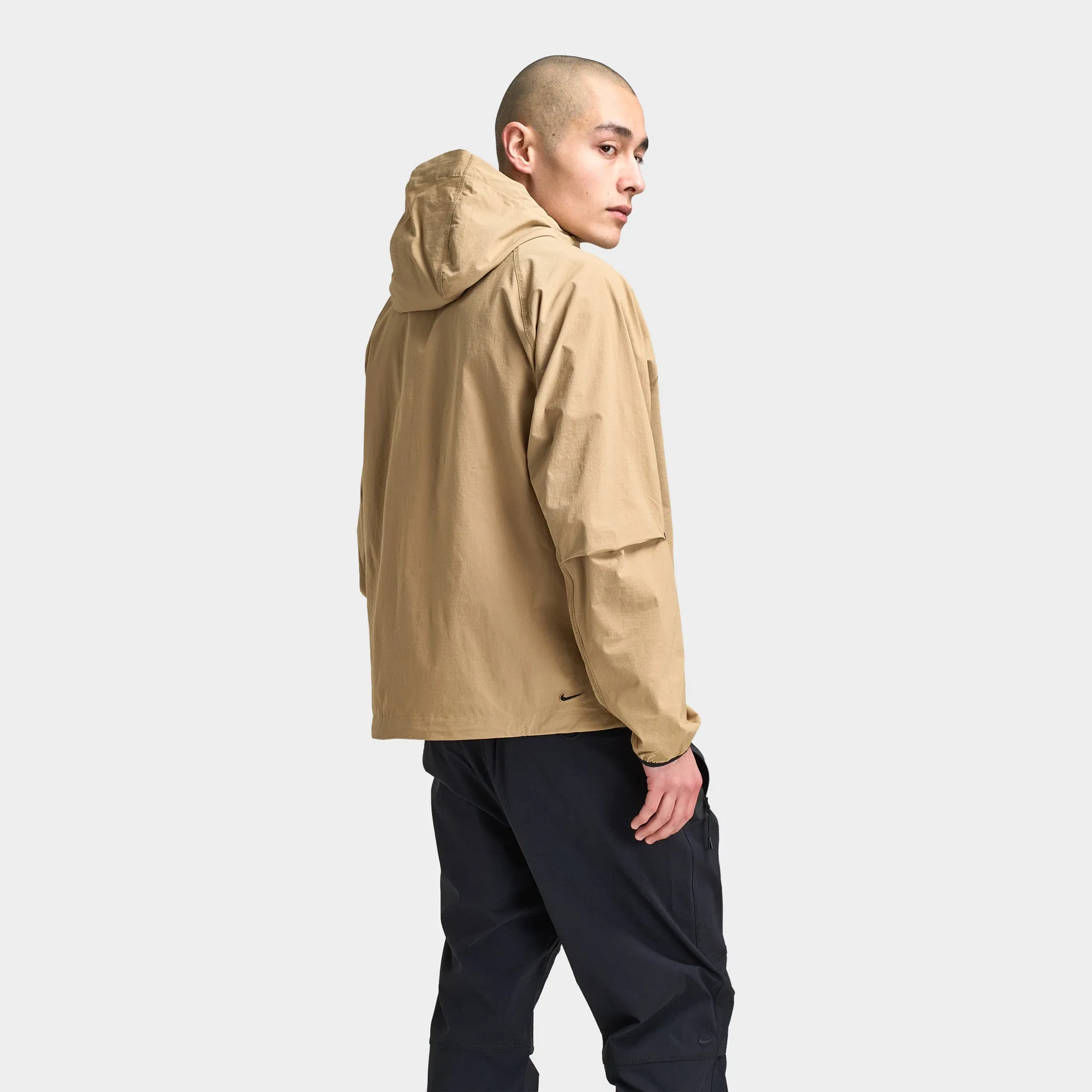 Nike Tech Woven Full Zip Windrunner Jacket Parachute Beige / Parachute Beige - Black