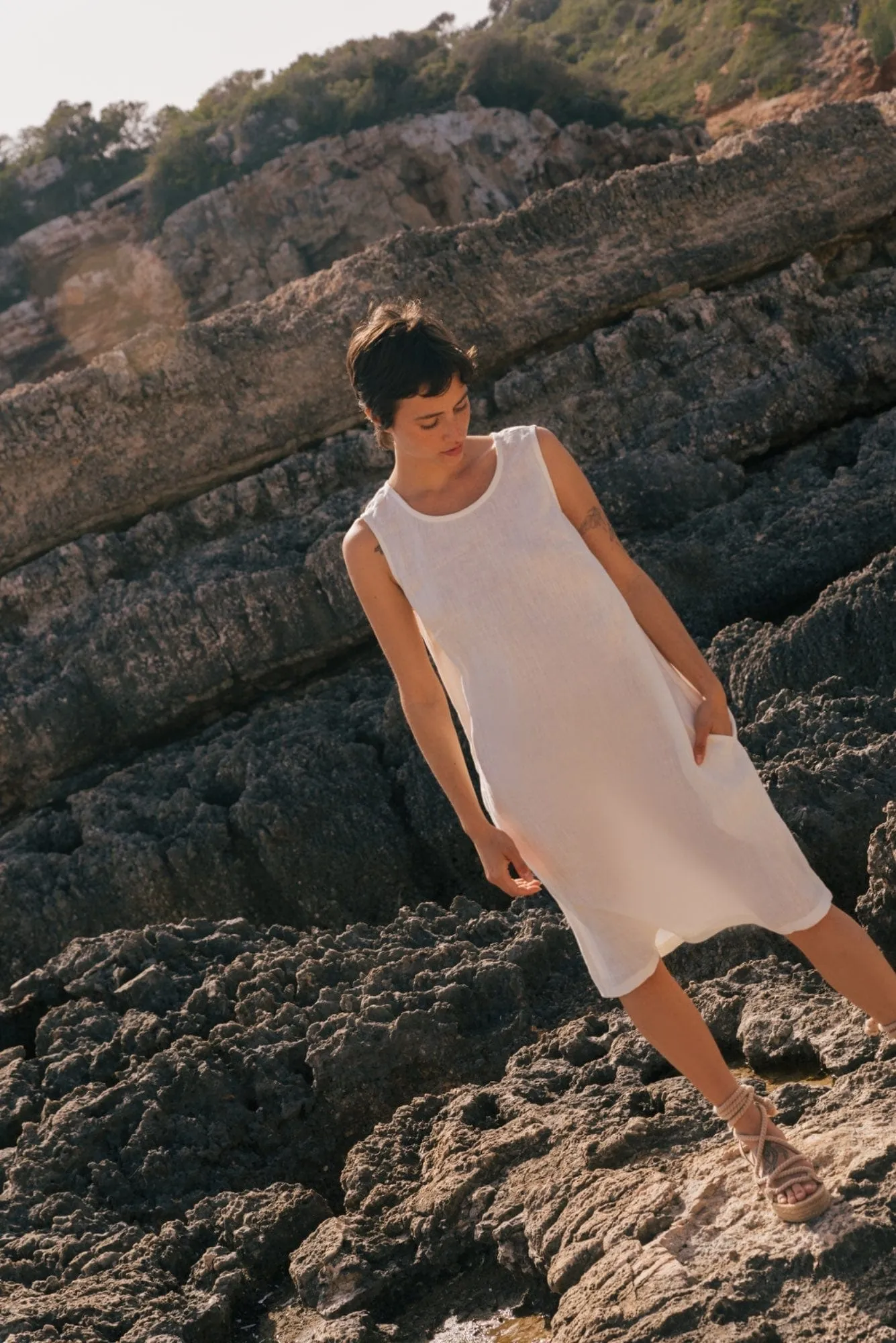 Norah Women's Linen Loose Dress | Multiple Colours