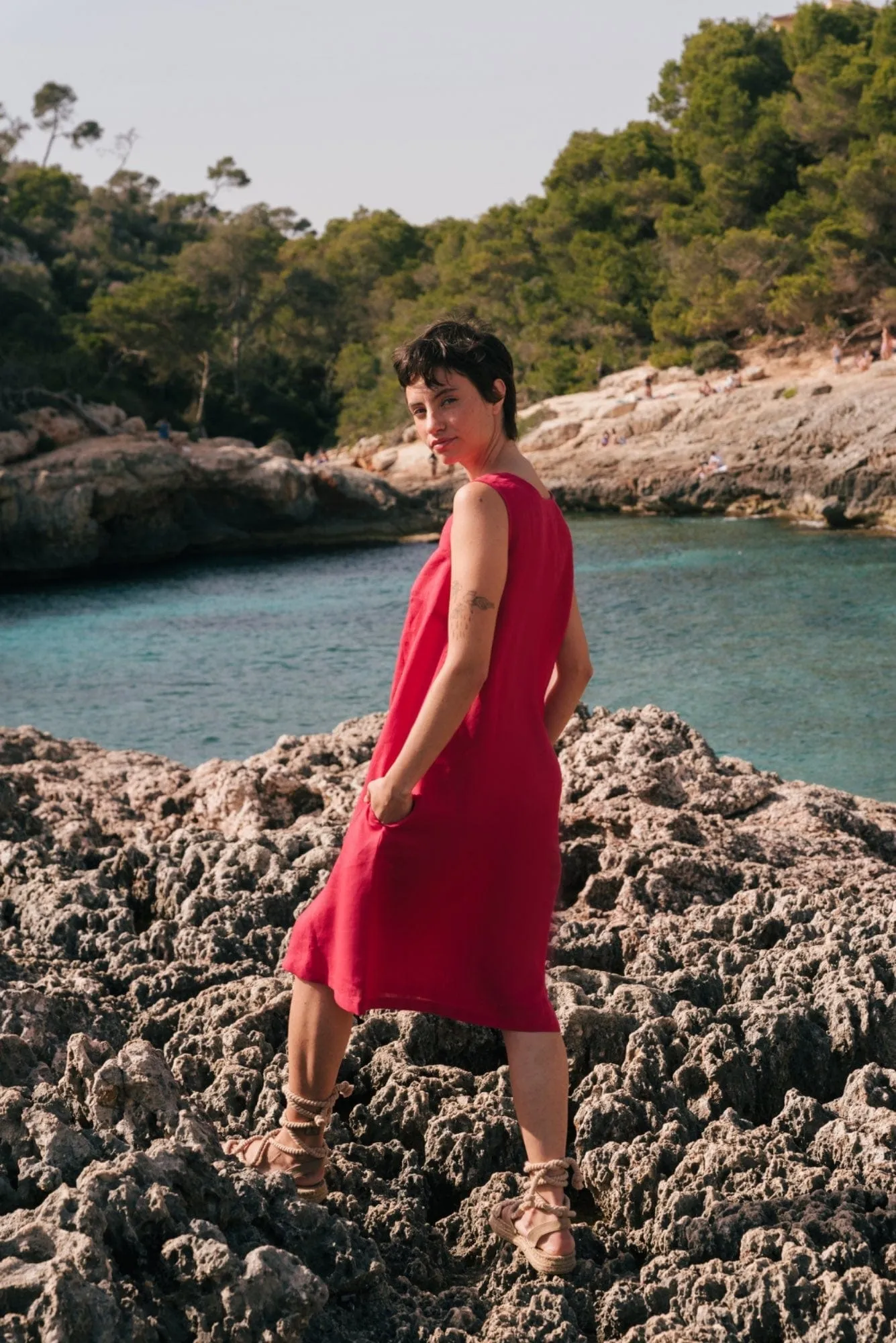 Norah Women's Linen Loose Dress | Multiple Colours