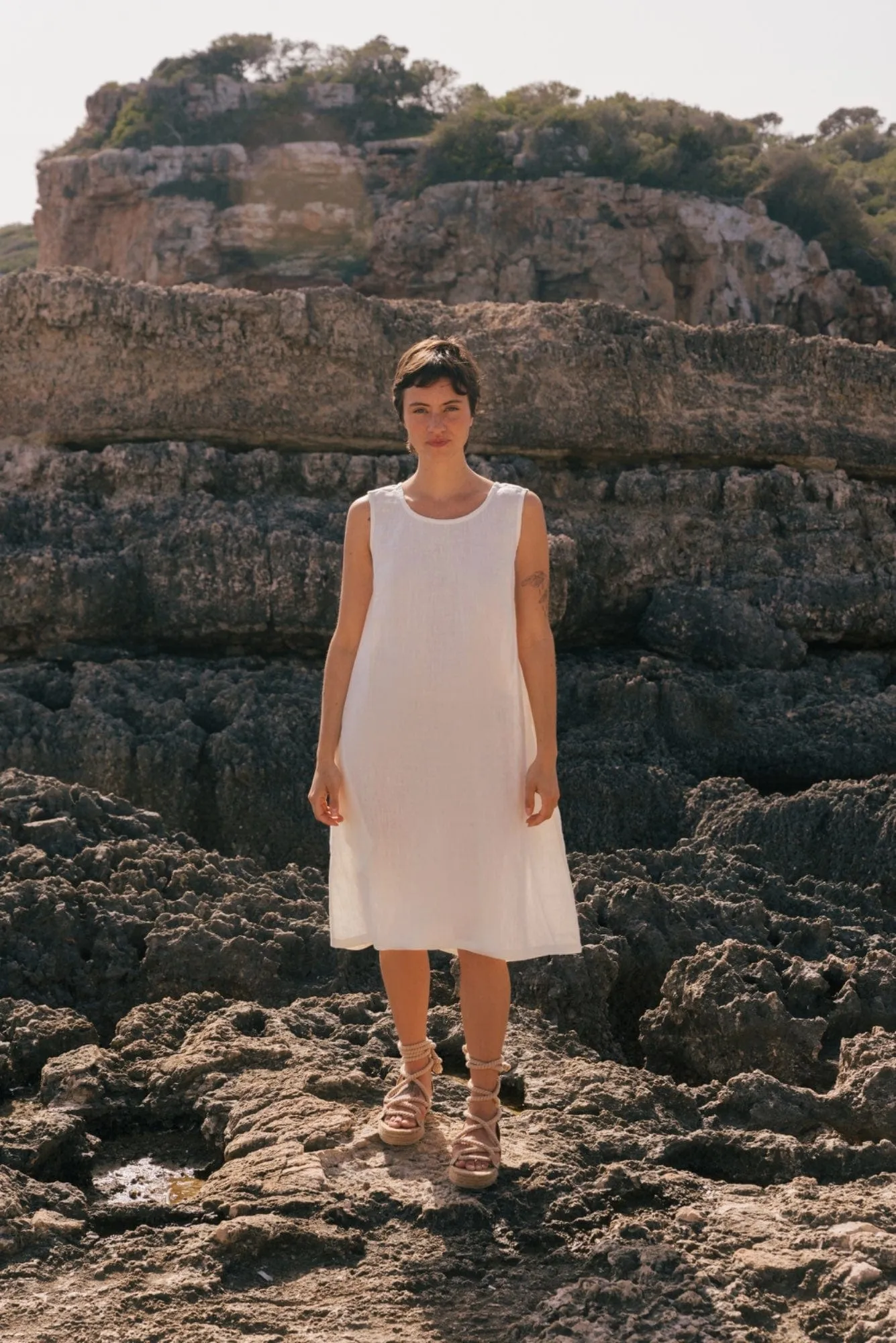 Norah Women's Linen Loose Dress | Multiple Colours