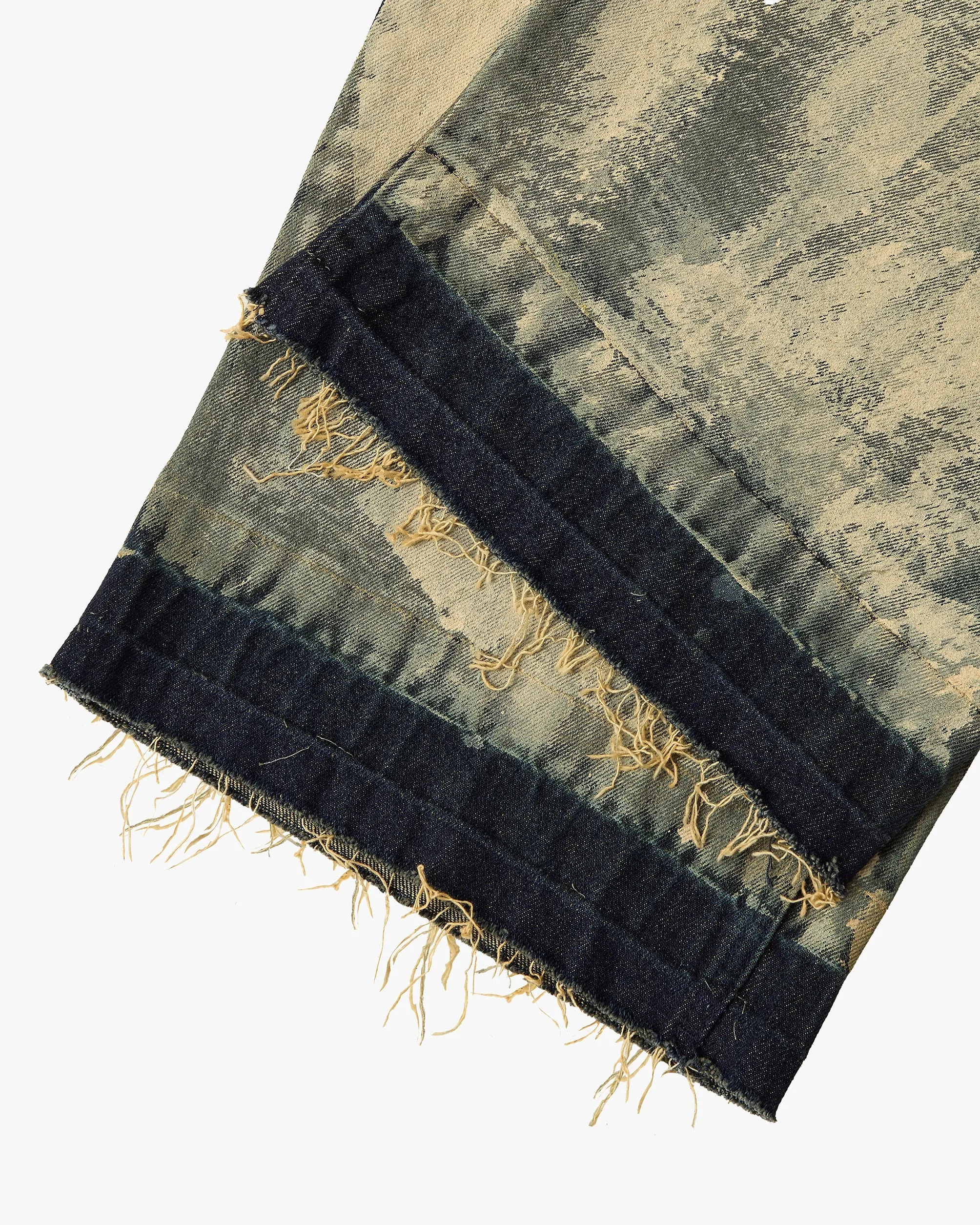 Old Baggy Denim Pants Painted