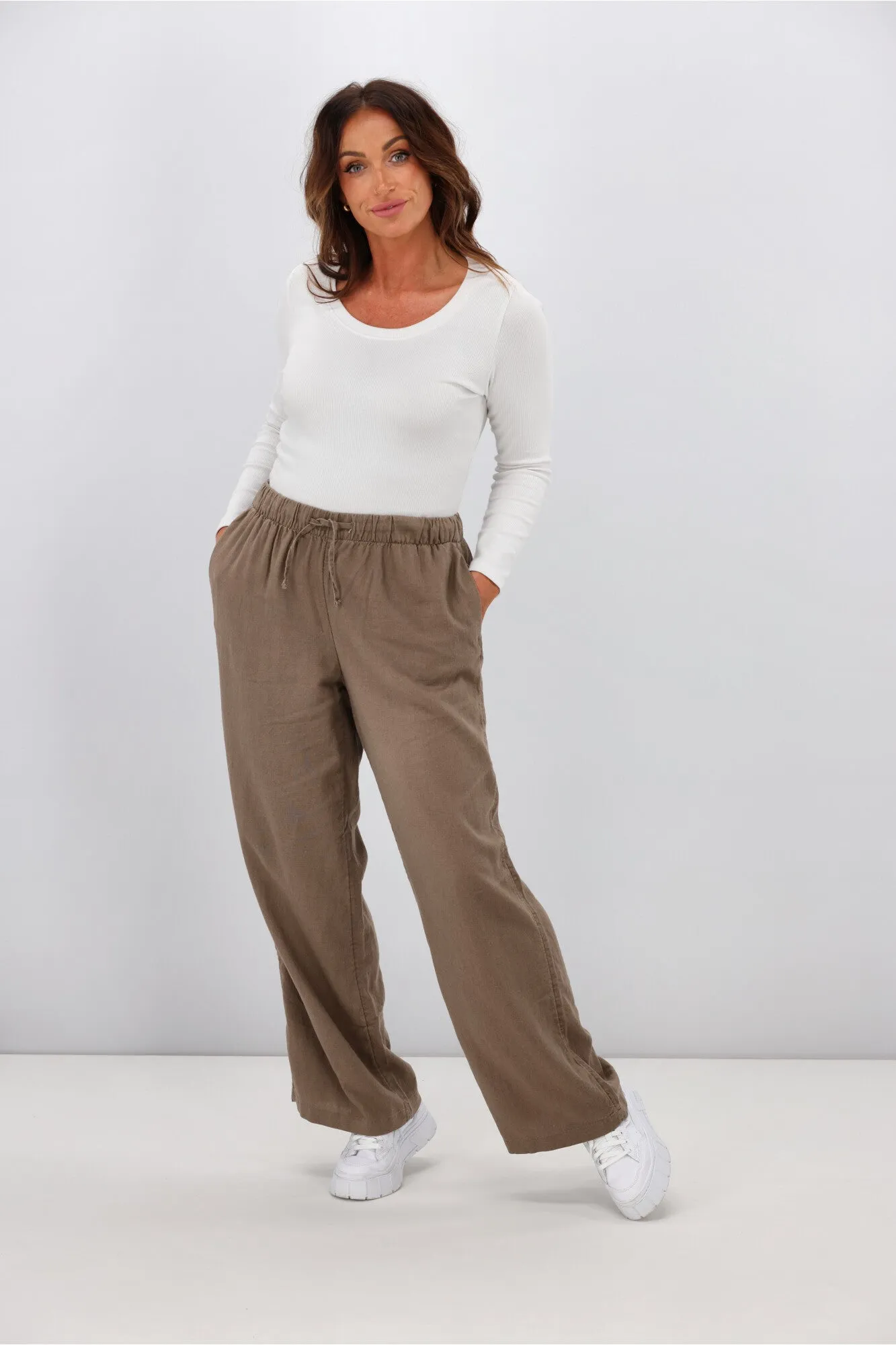 ONLY Caro Pant Walnut