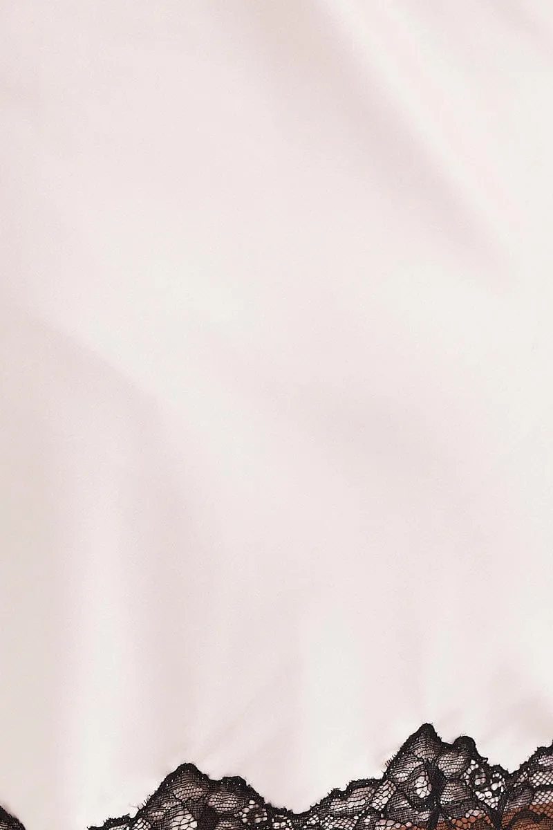 Pink Satin Nightie Sleeveless