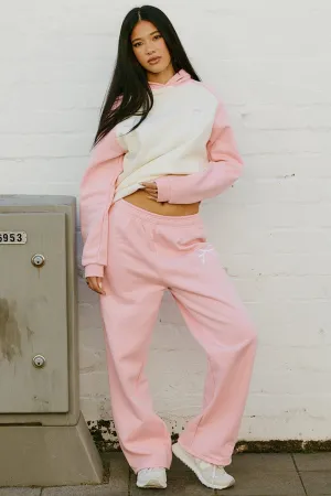 Pink Track Pants Wide Leg