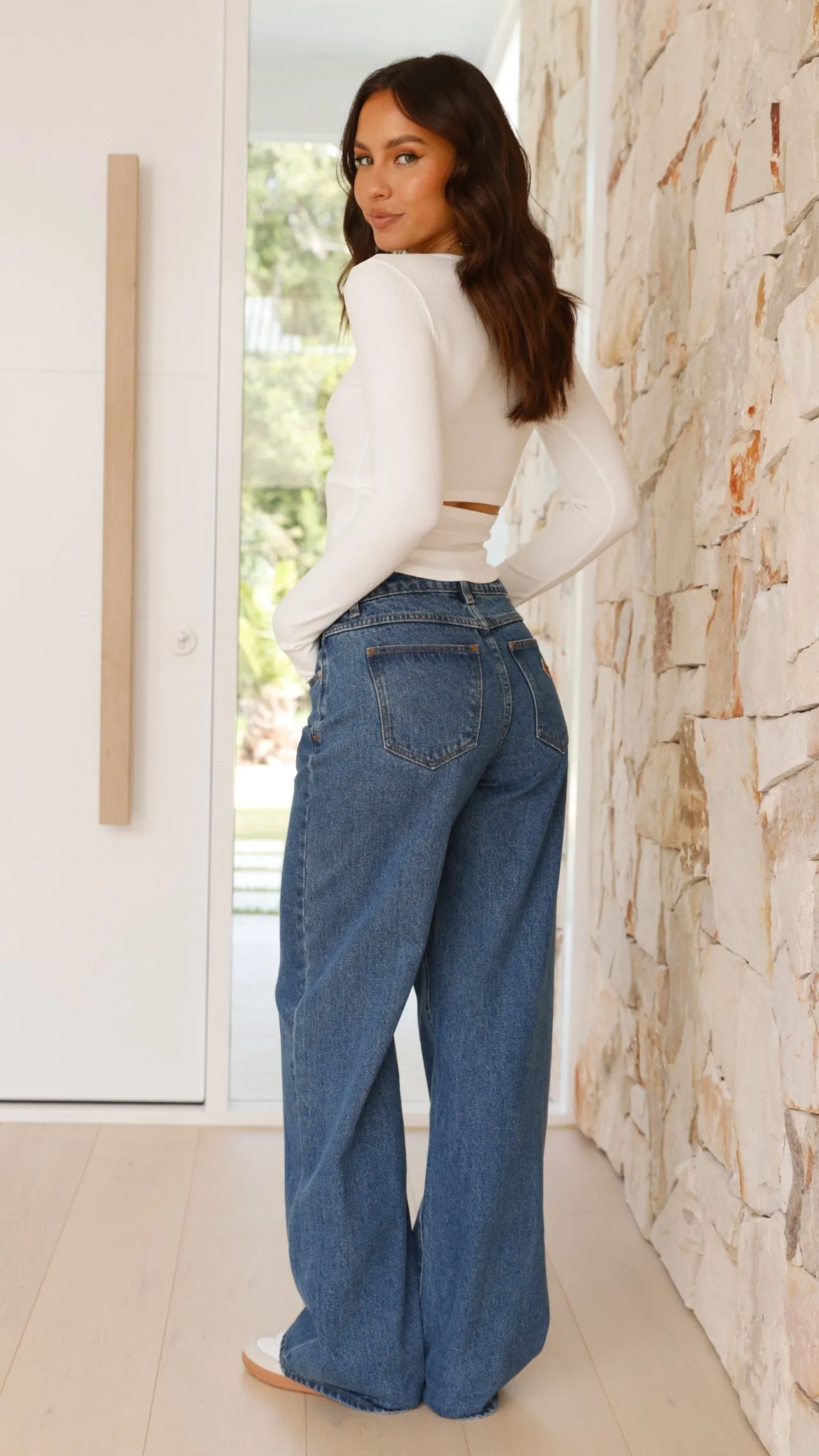 Raina Long Sleeve Top - White