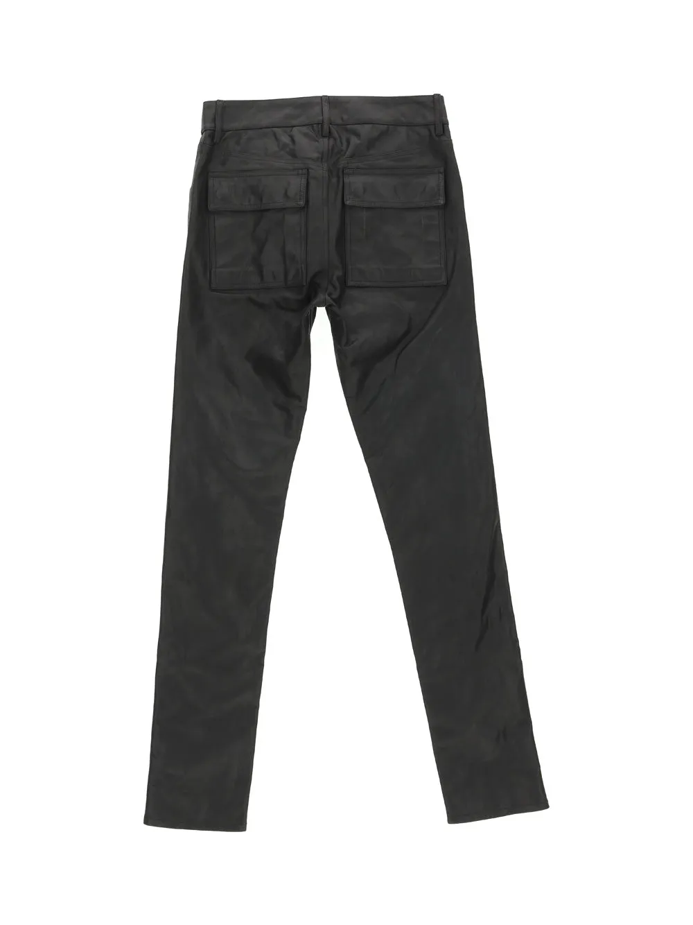 Rick Owens Low Rise Leather Jeans