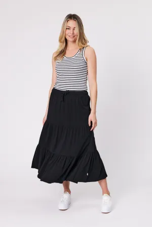 Shine On Essentials Midi Skirt Black
