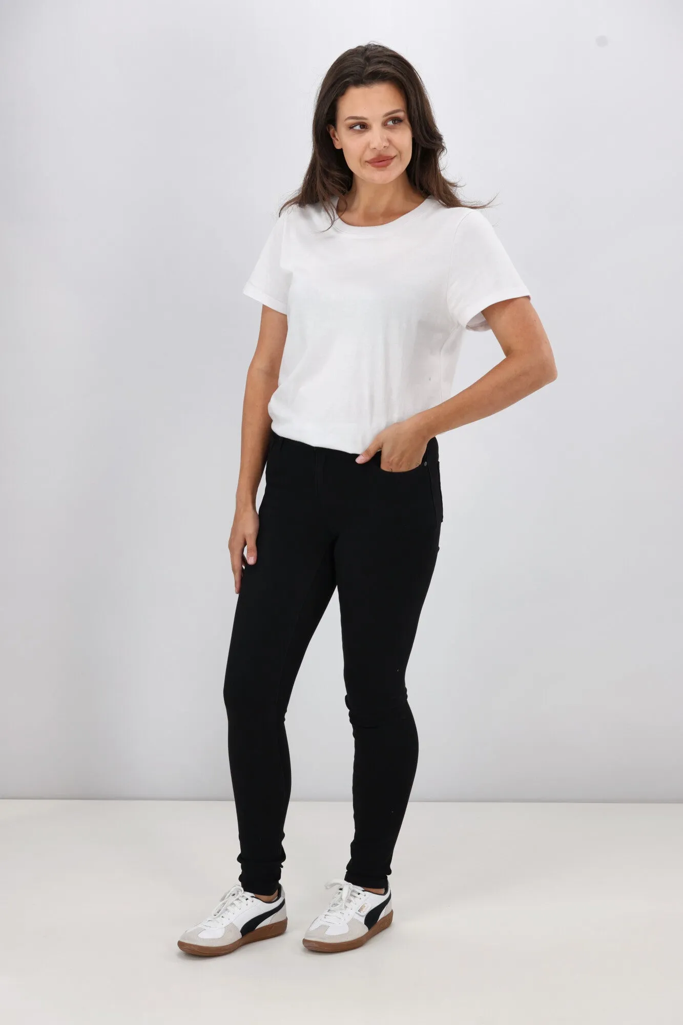 Shine On Label Sculpt Denim Black