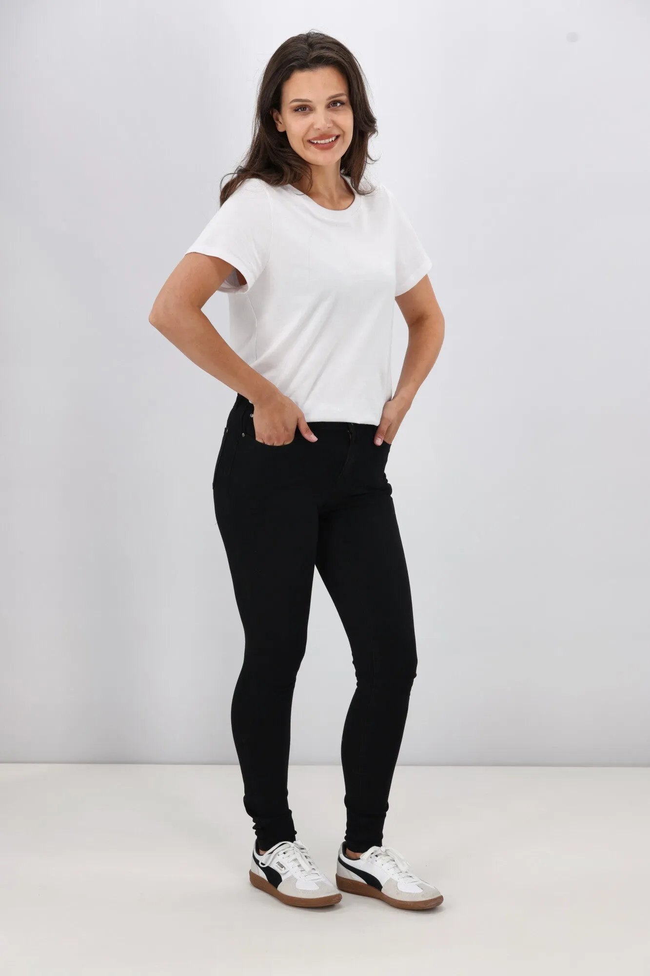 Shine On Label Sculpt Denim Black