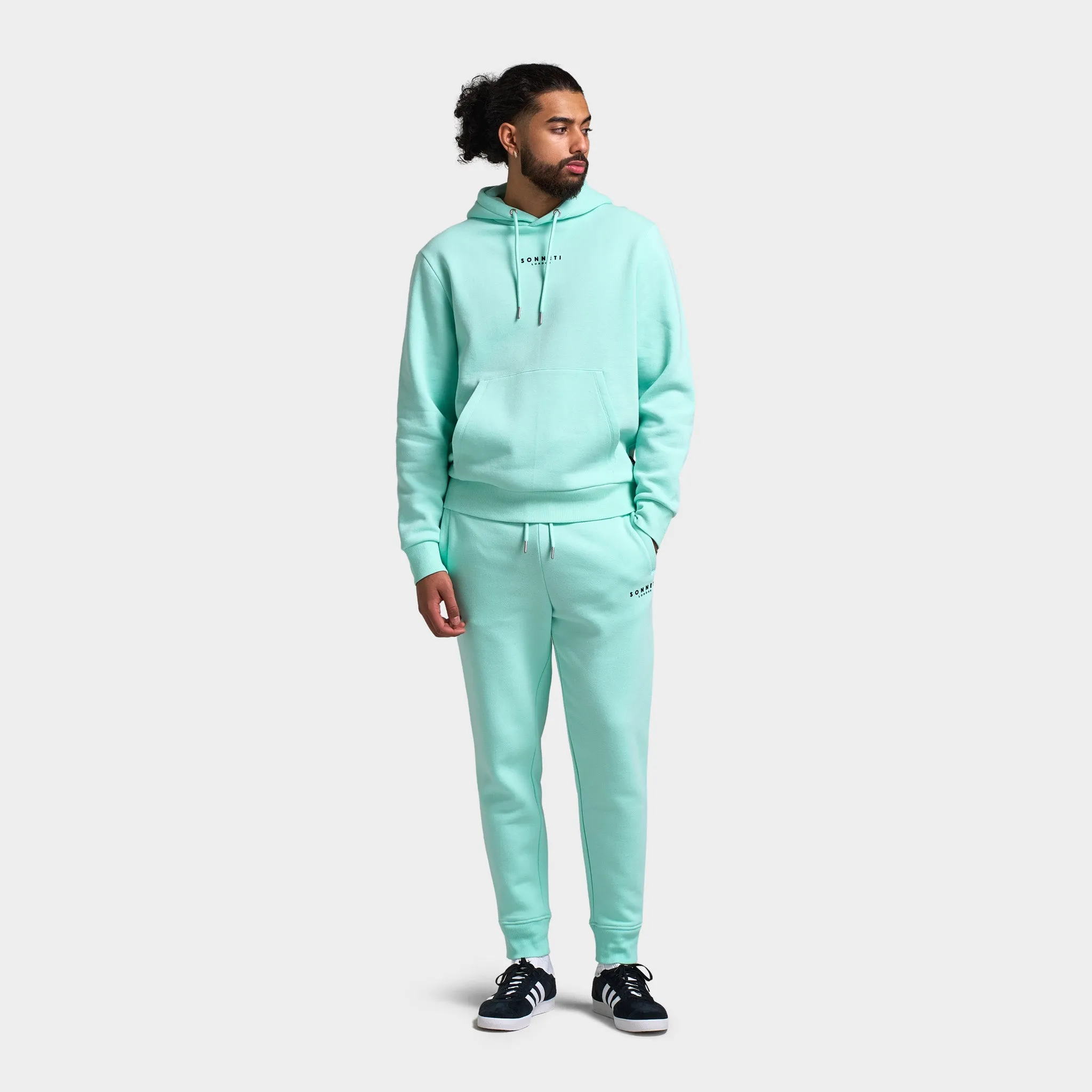Sonneti London Fleece Pullover Hoodie / Beach Glass