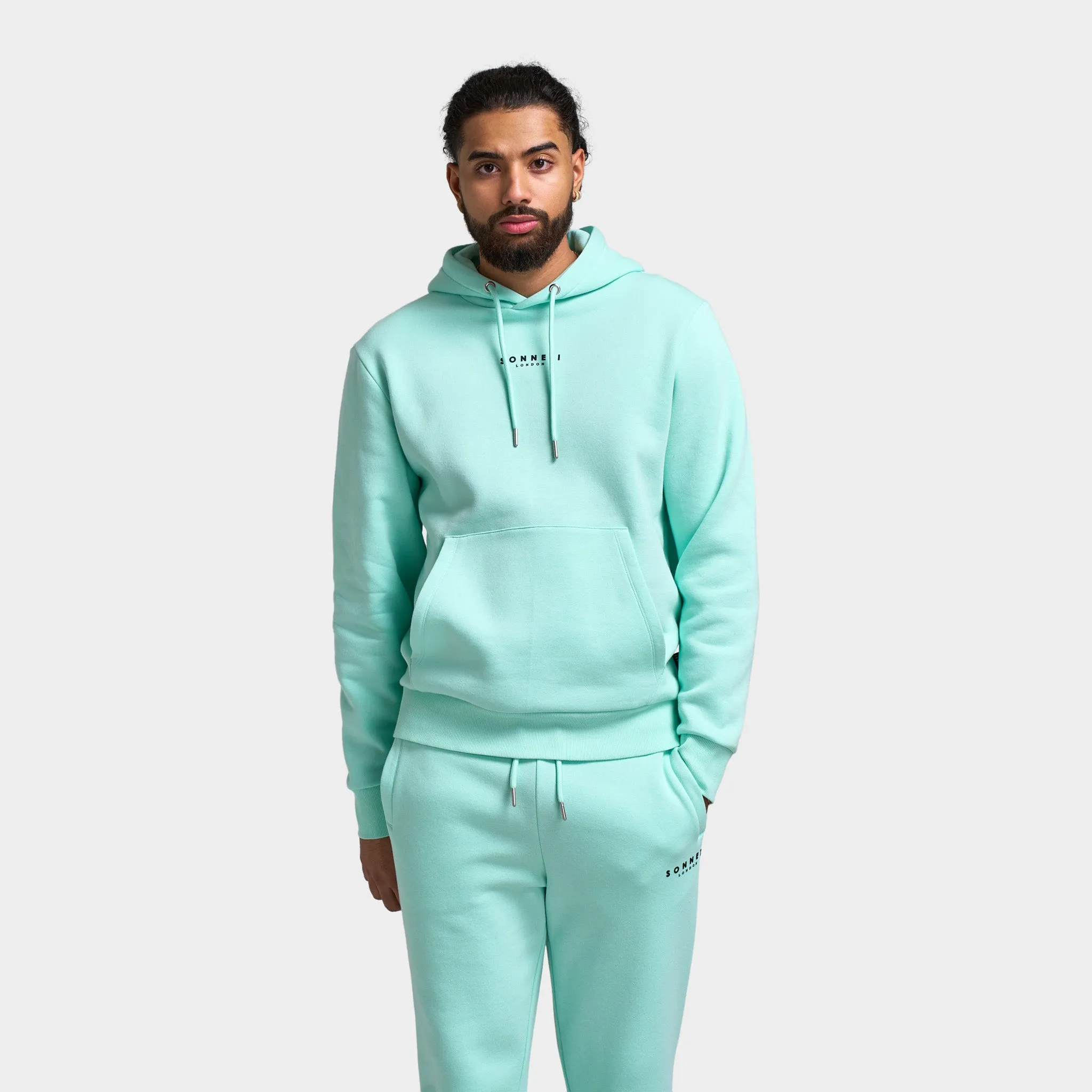 Sonneti London Fleece Pullover Hoodie / Beach Glass