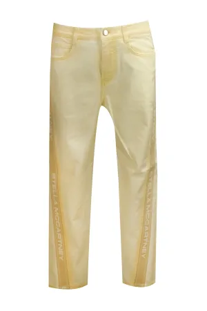 Stella McCartney Logo Printed Straight Leg Jeans