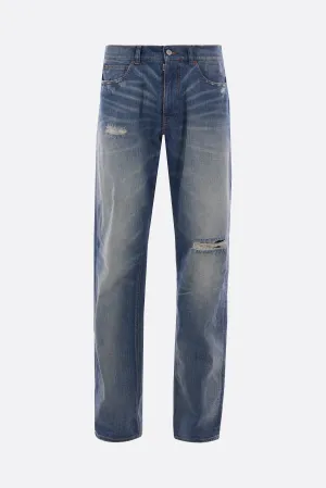 straight-fit jeans in denim