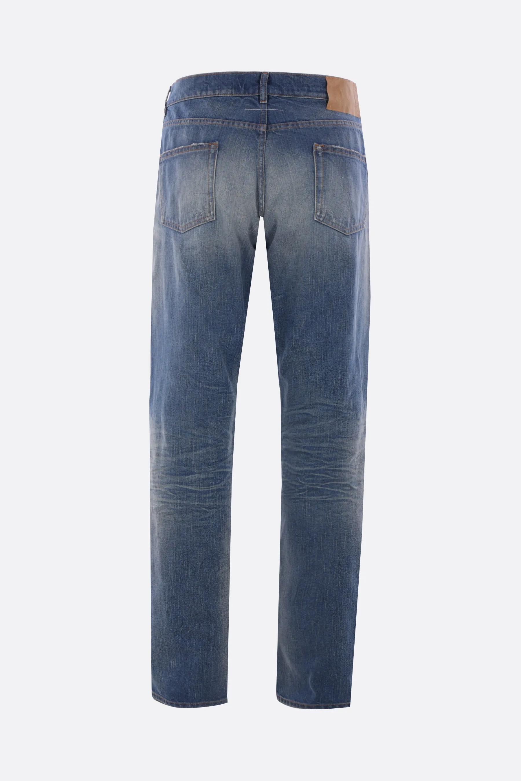 straight-fit jeans in denim