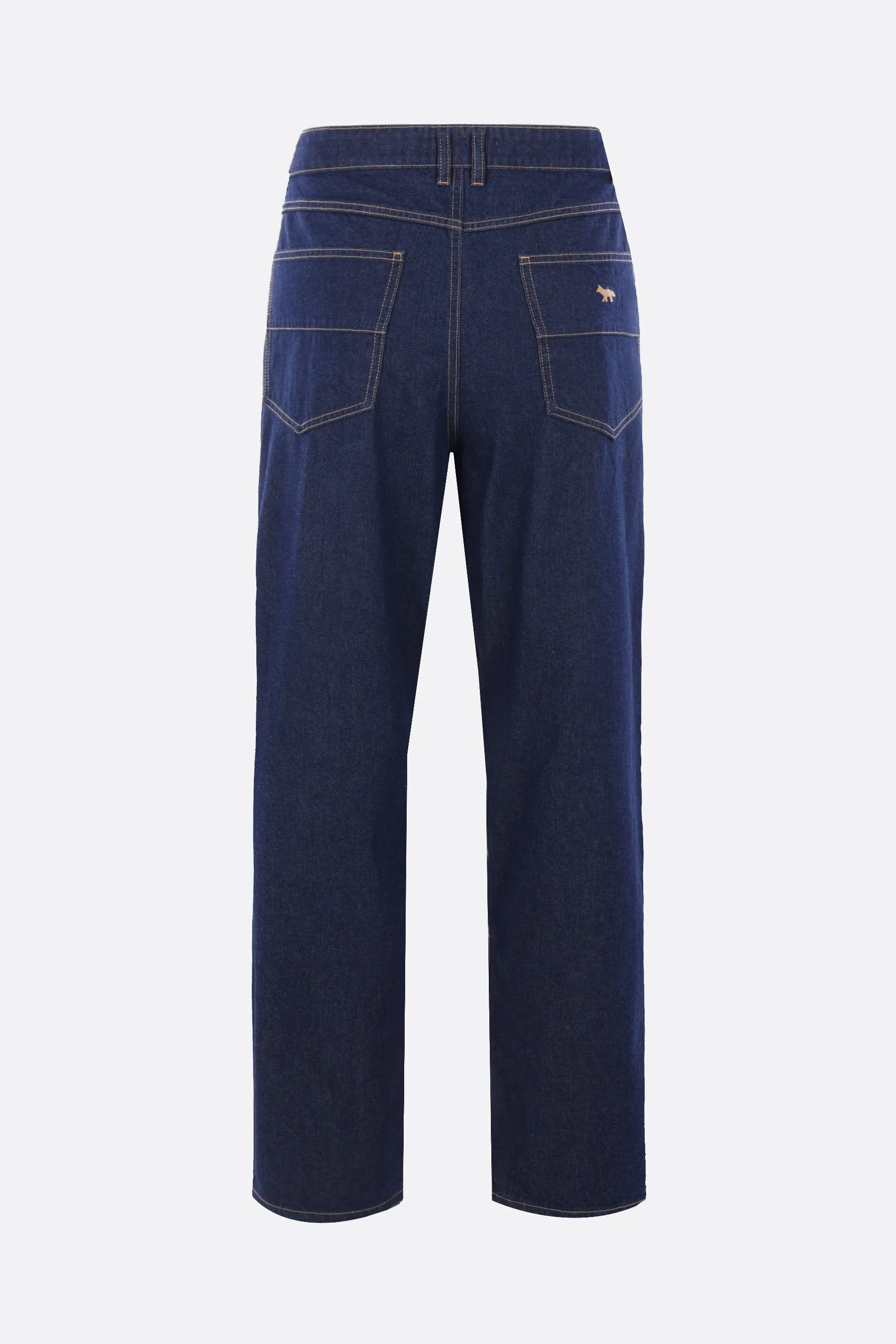 straight-leg jeans in denim