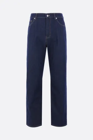 straight-leg jeans in denim