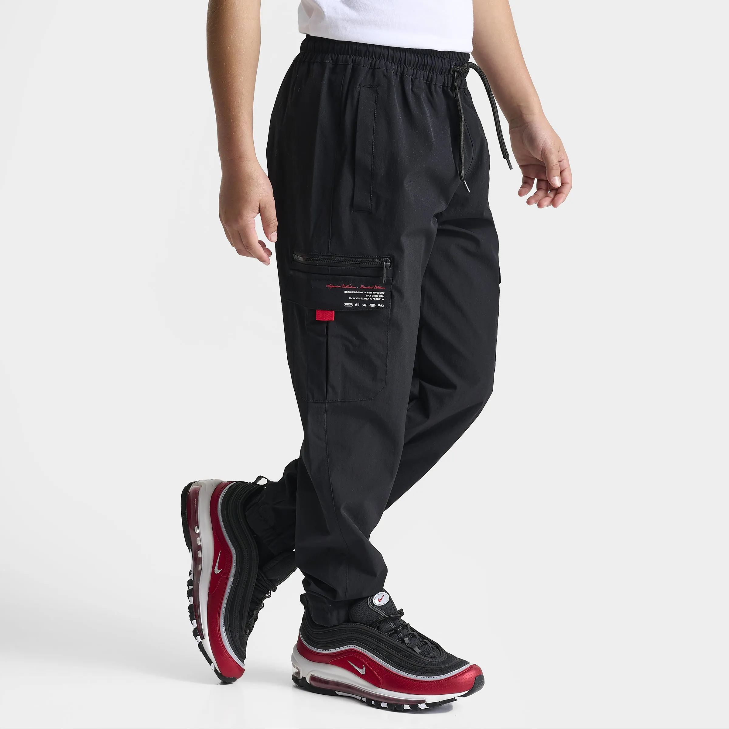 Supply & Demand Junior Boys' Split Woven Pants / Black