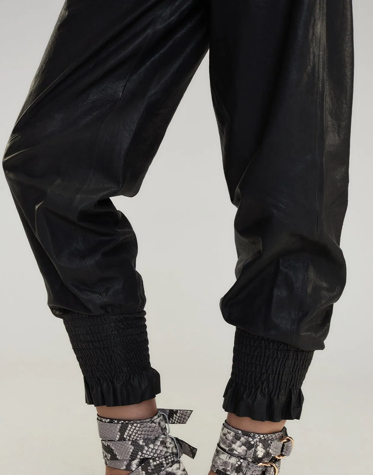 The London Leather Jogger