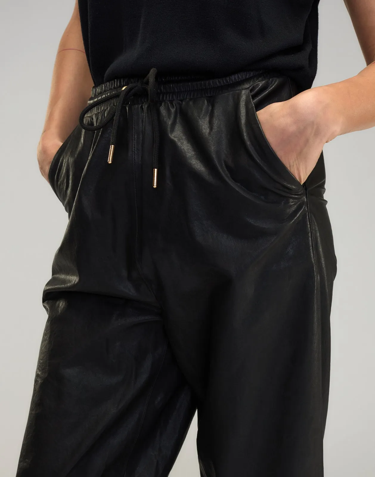 The London Leather Jogger
