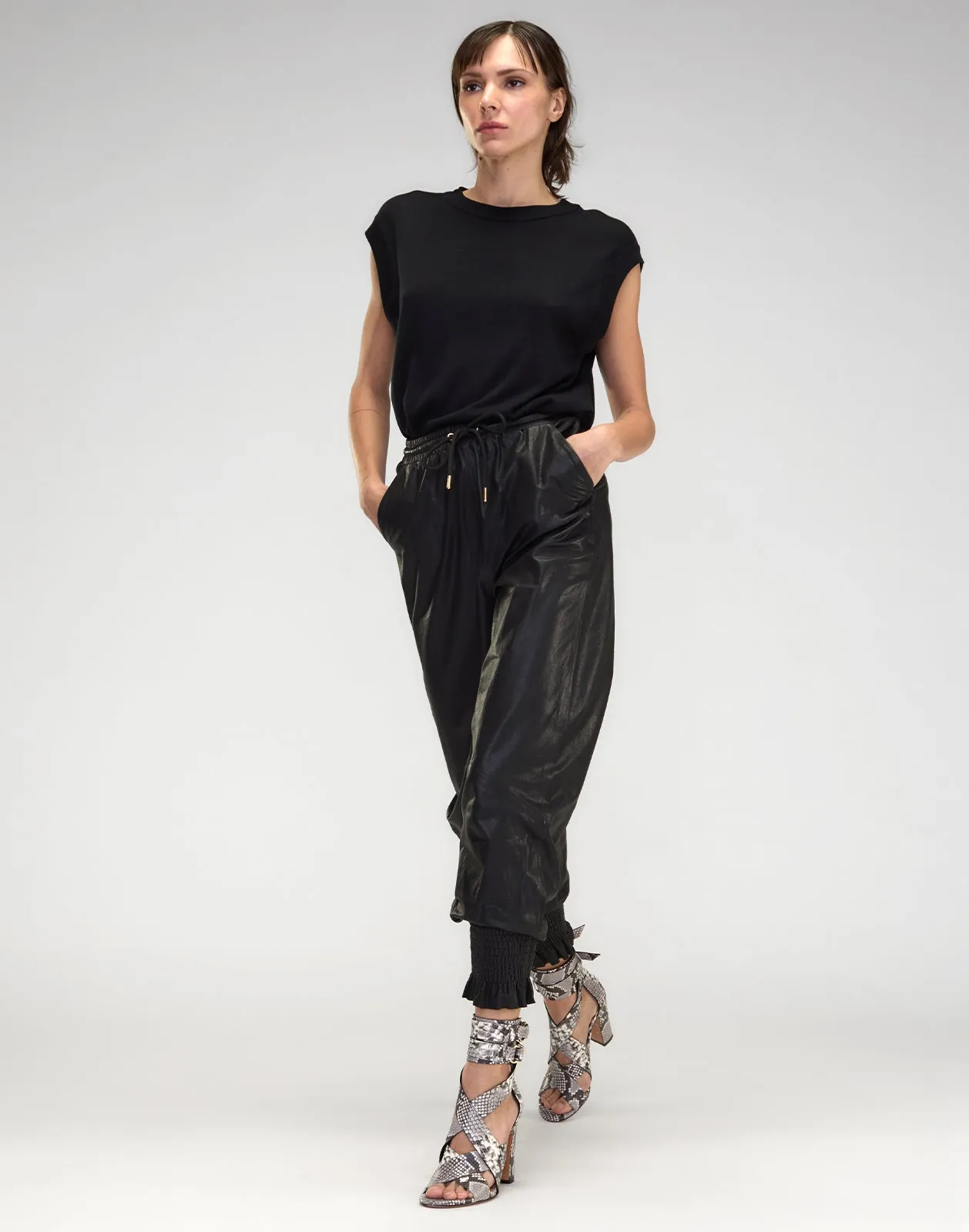 The London Leather Jogger