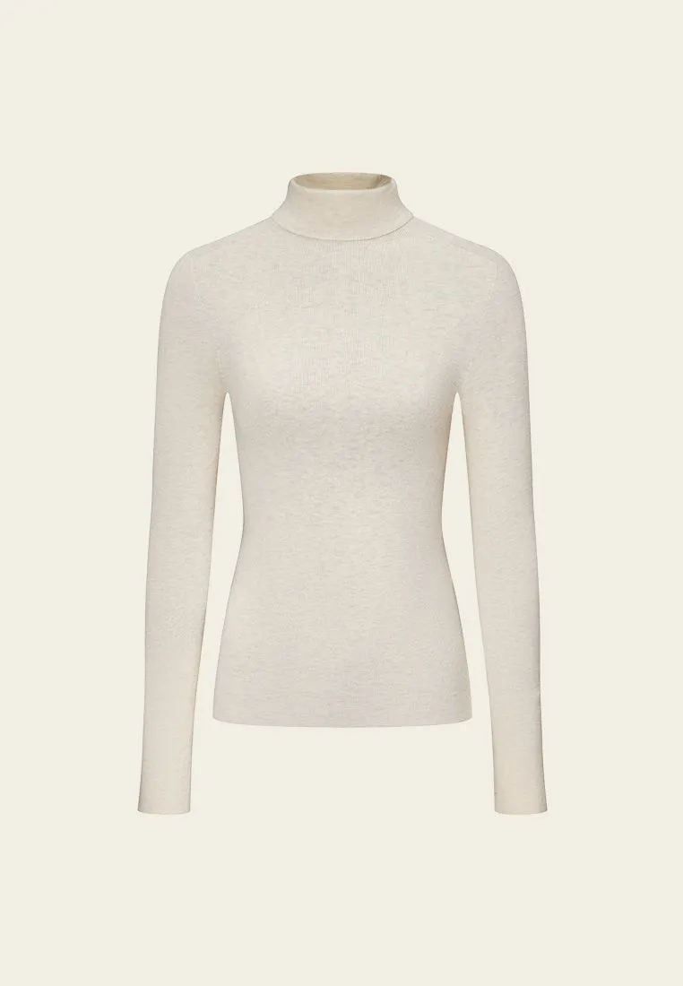 Turtle-Neck Slim-Fit Jersey Top