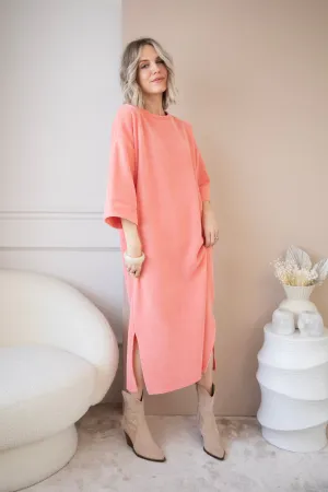 Viva Velvet Coral - Maxi Jurk