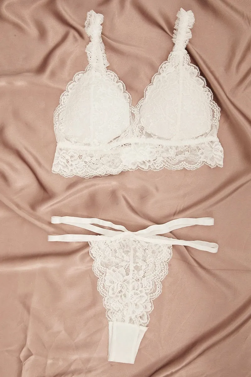 White Lace Lingerie Set
