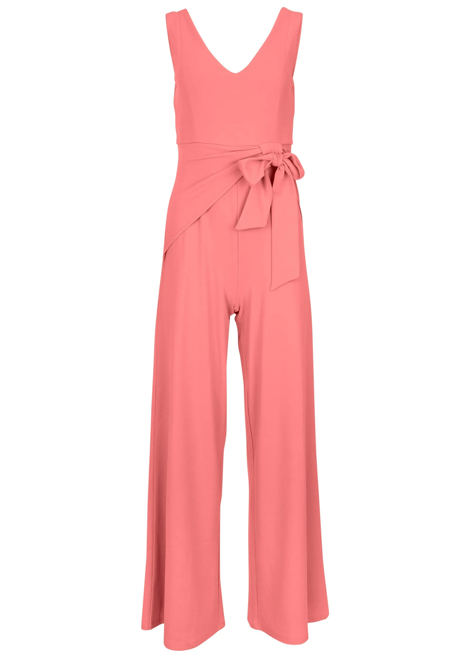 Wide Leg Jumpsuit - Coral