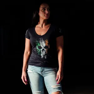 Women's Irish Reaper V-Neck - Black