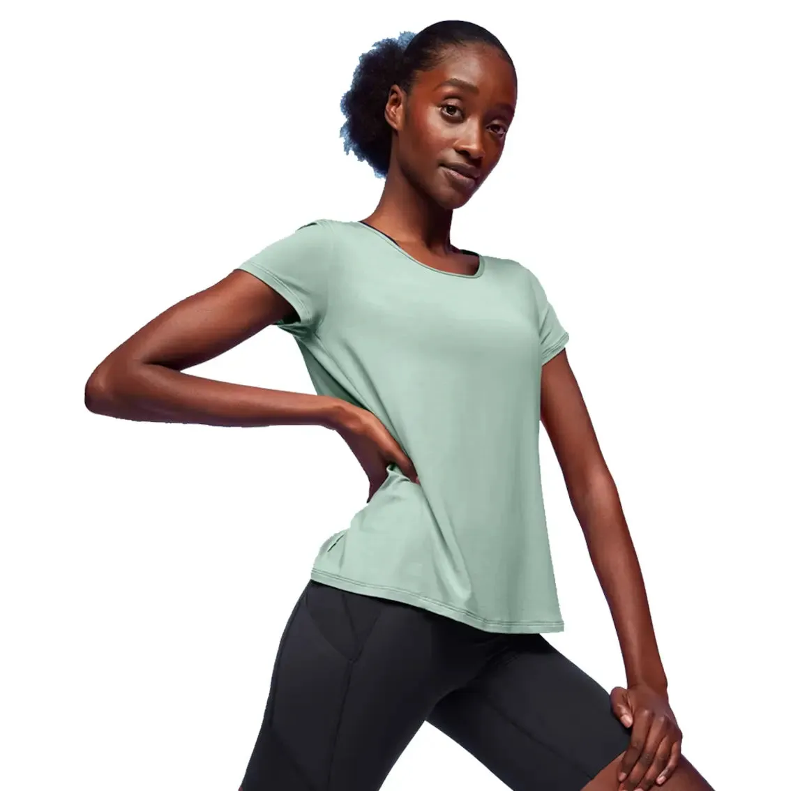 Womens On Running Active T Breathe - Moss