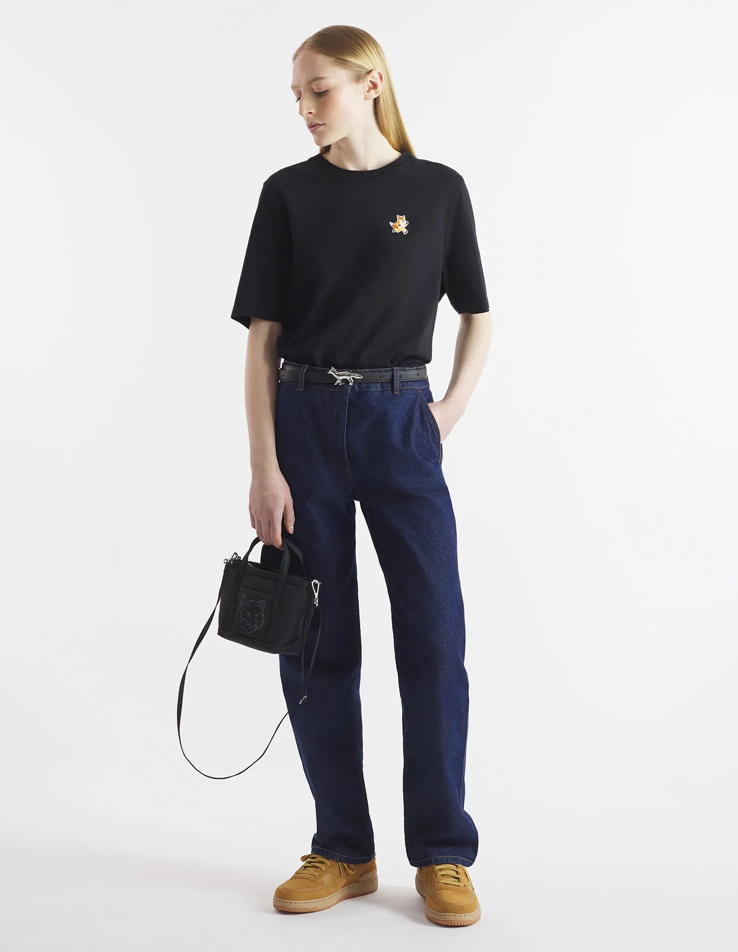 Women's Speedy Fox Patch Comfort Tee-shirt Black