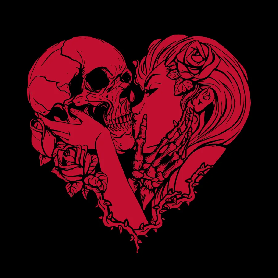 Women's Until Death Do Us Part V-Neck - Black